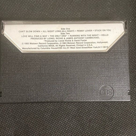 Vintage classic 83’s cassette tape-Lionel Richie
Can't Slow Down - Picture 2 of 6